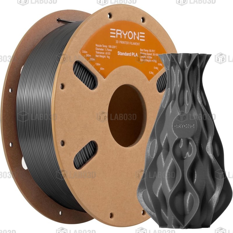 Eryone - PLA Standard - Gray - 1.75mm - 1 Kg Eryone - PLA Standard - Gray - 1.75mm - 1 Kg
