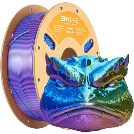 Eryone - PLA Silk Triple-Color - Gold & Blue & Purple - 1.75mm - 1 Kg