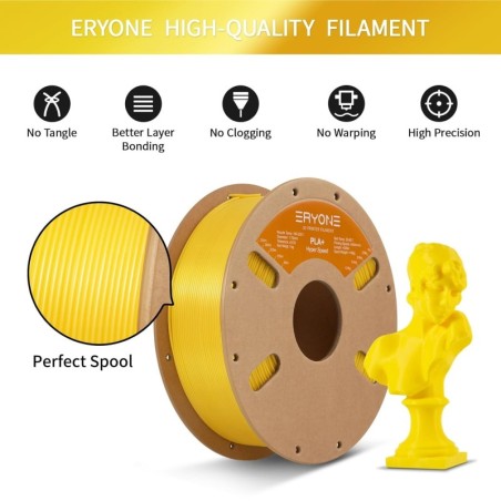 Eryone - PLA+ High Speed - Jaune (Yellow) - 1.75mm - 1 Kg
