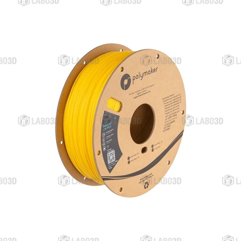 Polymaker PolyLite - LW-PLA - Bright Yellow - 1.75mm - 800g Polymaker PolyLite - LW-PLA - Bright Yellow - 1.75mm - 800g