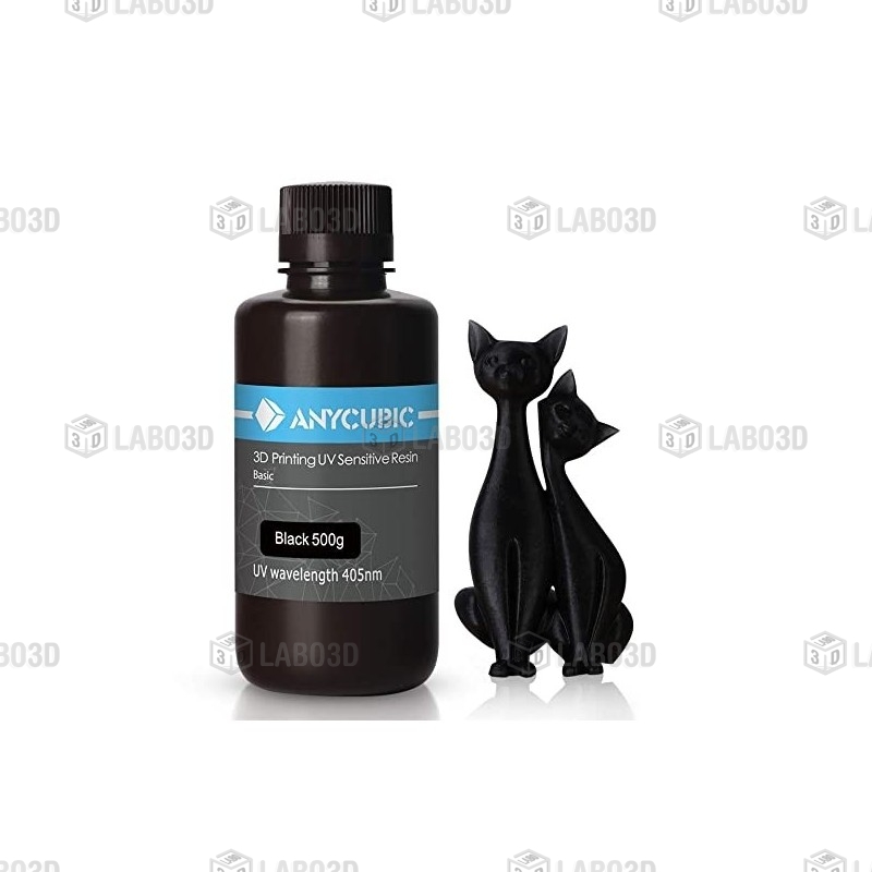 ANYCUBIC Résine UV 405nm - Noir (Black) - 500 Gr