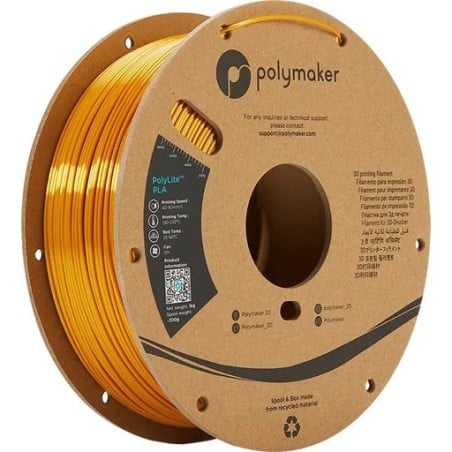 Polymaker PolyLite Silk - PLA - Gold - 1.75mm - 1 Kg