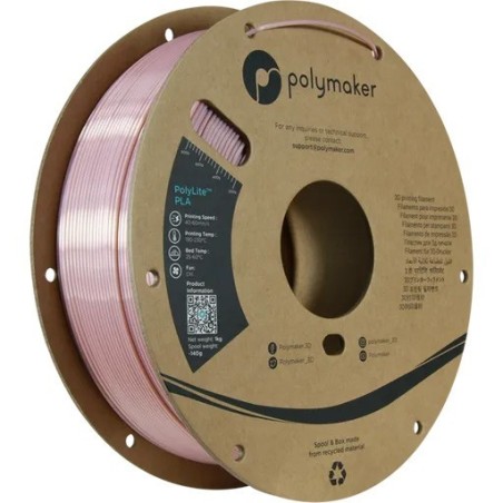 Polymaker PolyLite Silk - PLA - Rose Gold - 1.75mm - 1 Kg