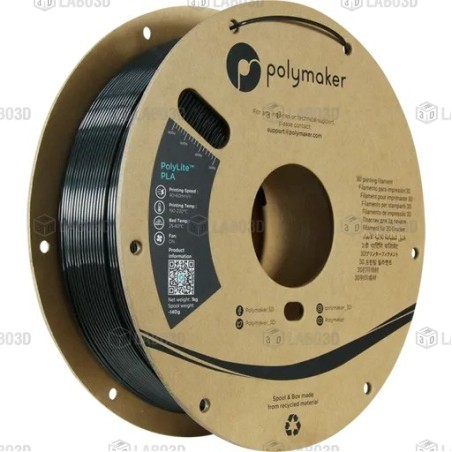 Polymaker PolyLite Silk - PLA - Black - 1.75mm - 1 Kg