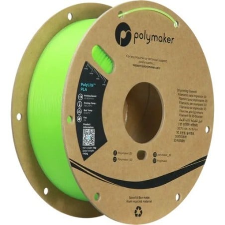 Polymaker PolyLite Luminous - PLA - Vert (Green) - 1.75mm - 1 Kg