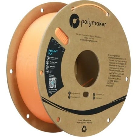 Polymaker PolyLite Luminous - PLA - Orange - 1.75mm - 1 Kg