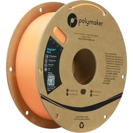 Polymaker PolyLite Luminous - PLA - Orange (Orange) - 1.75mm - 1 Kg