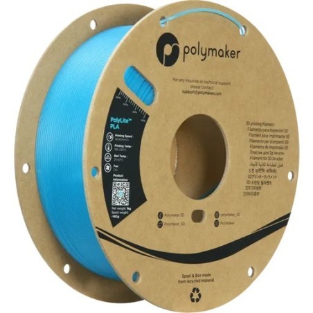 Polymaker PolyLite Luminous - PLA - Bleu (Blue) - 1.75mm - 1 Kg