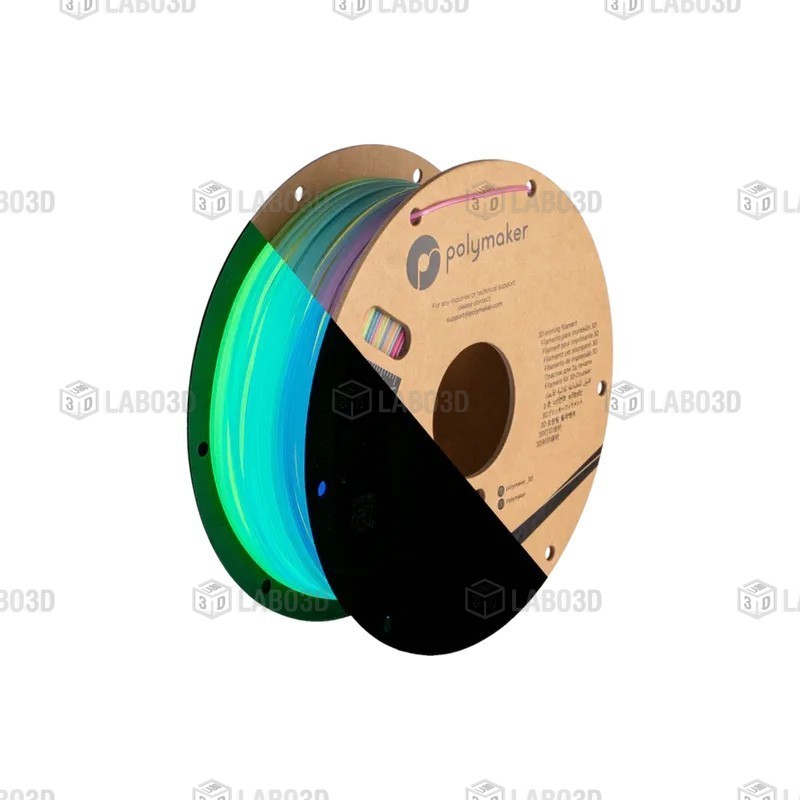Polymaker PolyLite Luminous - PLA - Rainbow - 1.75mm - 1 Kg Polymaker PolyLite Luminous - PLA - Rainbow - 1.75mm - 1 Kg