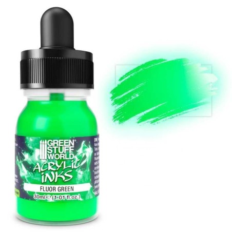 Green Stuff World - Fluorescent acrylic ink - Green - 30ml - 5097