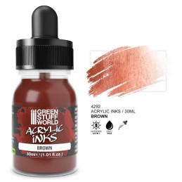 Green Stuff World - Opaque acrylic ink - Brown - 30ml - 4292