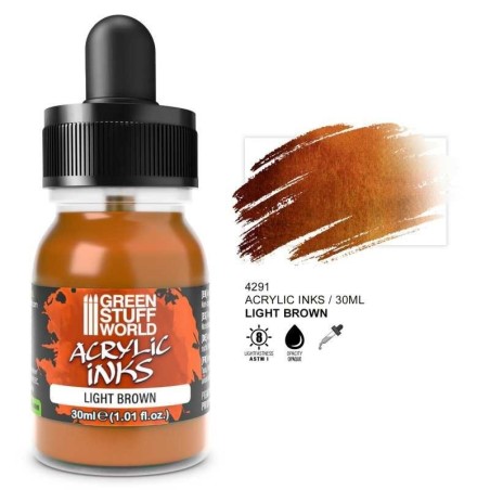 Green Stuff World - Opaque acrylic ink - Light Brown - 30ml - 4291