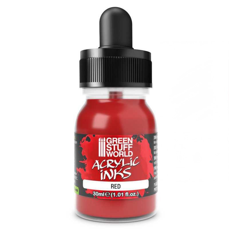 Green Stuff World - Encre acrylique Opaque - Rouge - 30ml - 4289 Green Stuff World - Encre acrylique Opaque - Rouge - 30ml - 4289