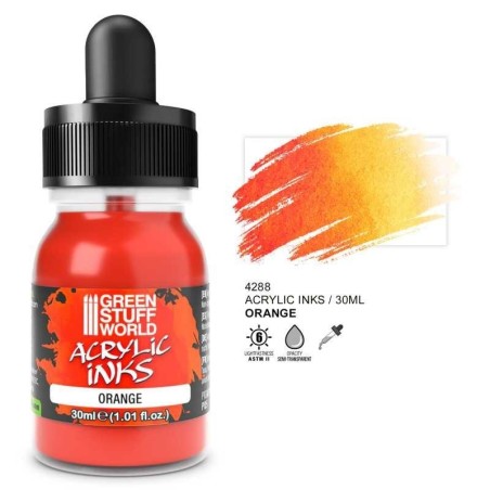 Green Stuff World - Opaque acrylic ink - Orange - 30ml - 4288