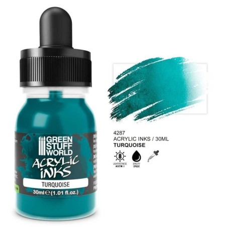 Green Stuff World - Encre acrylique Opaque - Turquoise - 30ml - 4287