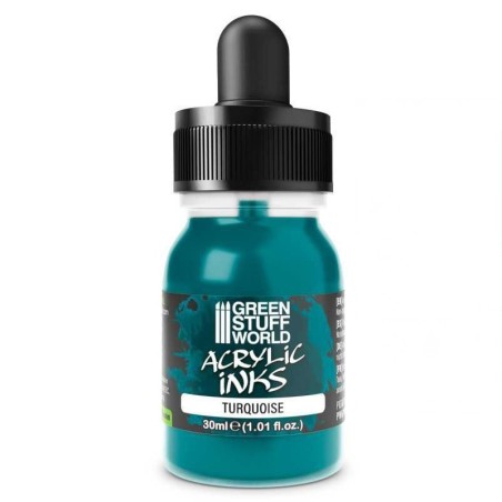 Green Stuff World - Encre acrylique Opaque - Turquoise - 30ml - 4287