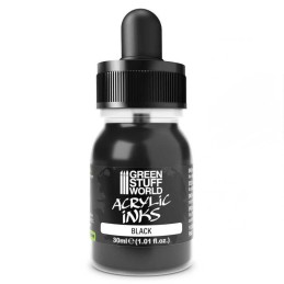 Green Stuff World - Encre acrylique Opaque - Noir - 30ml - 4286