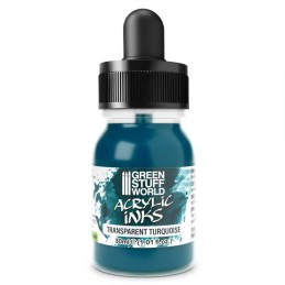 Green Stuff World - Encre acrylique Transparente - Turquoise - 30ml - 4284