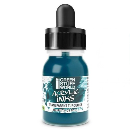 Green Stuff World - Transparent acrylic ink - Turquoise - 30ml - 4284