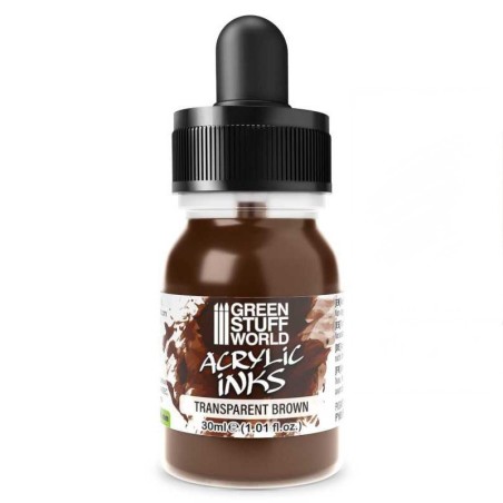 Green Stuff World - Transparent acrylic ink - Brown - 30ml - 4283
