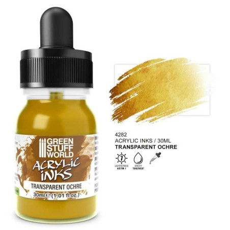 Green Stuff World - Transparent acrylic ink - Ochre - 30ml - 4282