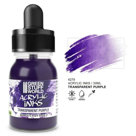 Green Stuff World - Transparent acrylic ink - Purple - 30ml - 4279