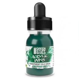 Green Stuff World - Encre acrylique Transparente - Vert Froid - 30ml - 4277