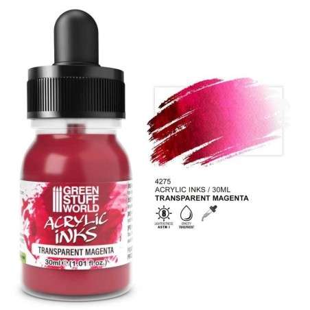Green Stuff World - Encre acrylique Transparente - Magenta - 30ml - 4275