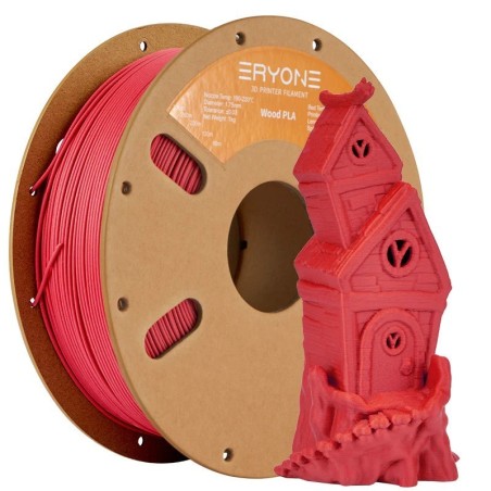 Eryone - PLA Wood - Red - 1.75mm - 1 Kg
