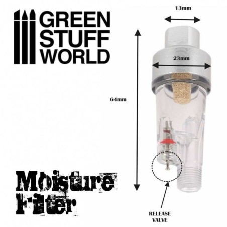 Green Stuff World - Filtre à air pour aérographe 1/8 - 1491