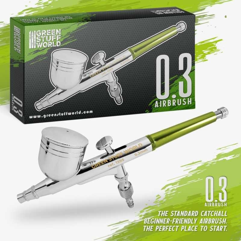 Green Stuff World - Aérographe double action - 0.3mm Green Stuff World - Aérographe double action - 0.3mm