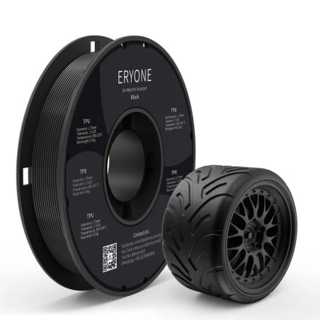 Eryone - TPU - Black - 1.75mm - 500 gr