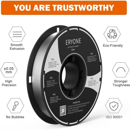Eryone - TPU - Transparent - 1.75mm - 500 gr