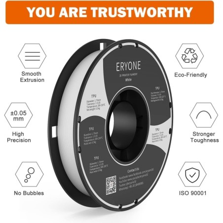 Eryone - TPU - White - 1.75mm - 500 gr