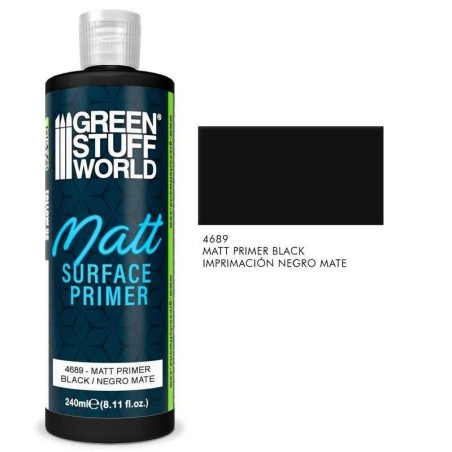 Green Stuff World - Primaire Matte - Noire - 240ml - 4689