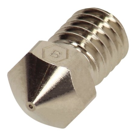 Brozzl - Buse E3D V6 en Cuivre plaqué Nickel (Plated Copper) : 0.4mm - 1.75mm