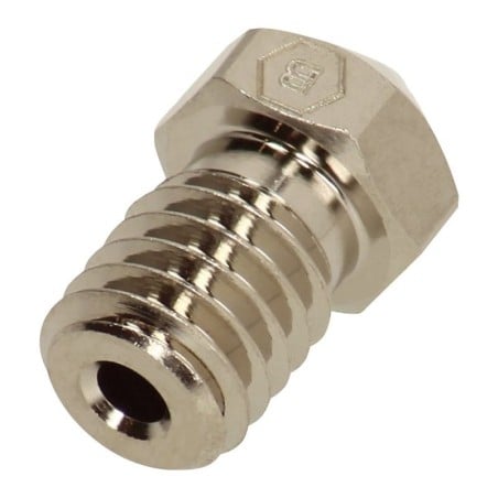 Brozzl - Buse E3D V6 en Cuivre plaqué Nickel (Plated Copper) : 0.4mm - 1.75mm