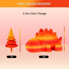 Eryone - PLA - Rouge et Jaune (Maple Leaf) - Gradient - 1.75mm - 1 Kg
