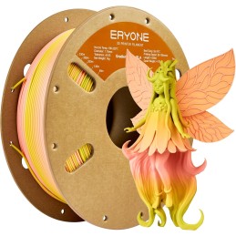 Eryone - PLA - Rose et Vert (Financier) - Gradient - 1.75mm - 1 Kg