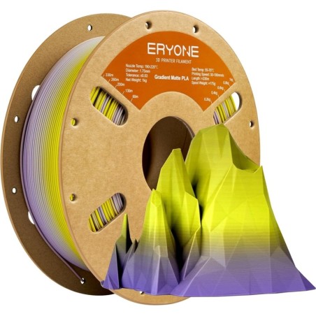 Eryone - PLA - Yellow & Violet  (Granite) - Gradient - 1.75mm - 1 Kg
