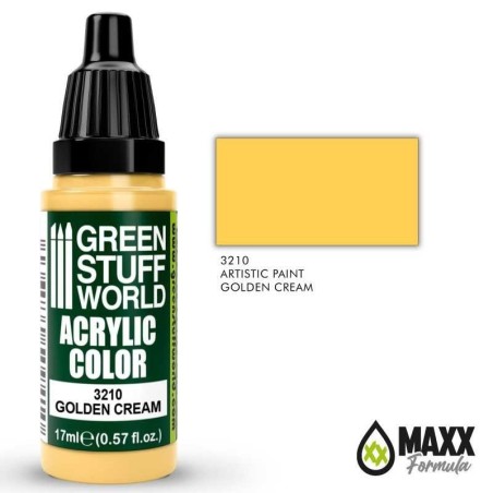 Green Stuff Word - Acrylic Color - Golden Cream - 3210
