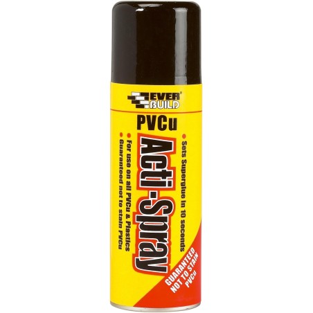 Sika - Everbuild - PVCu Acti-Spray - Activator for Cyanoacrylate Glue - 200ml