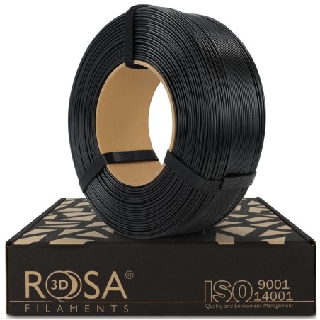 Rosa3D - PLA Starter - Noir (Black) - 1.75mm - 1 Kg - Refill