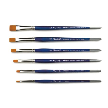 Raphaël - Kaërell Blue 8234.2 - Short flat brushes Size 2