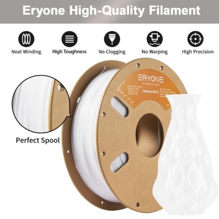 Eryone - PETG - White - 1.75mm - 1 Kg