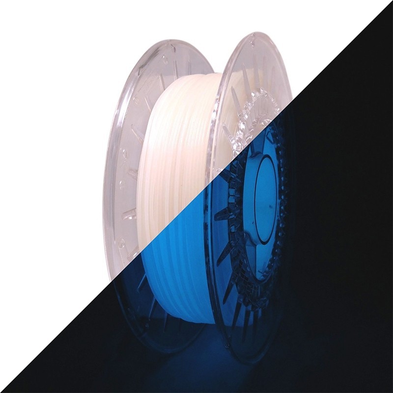 Rosa3D - PLA Starter - phosphorescent Bleu (Glow in the Dark Blue) - 1.75mm  - 500 gr