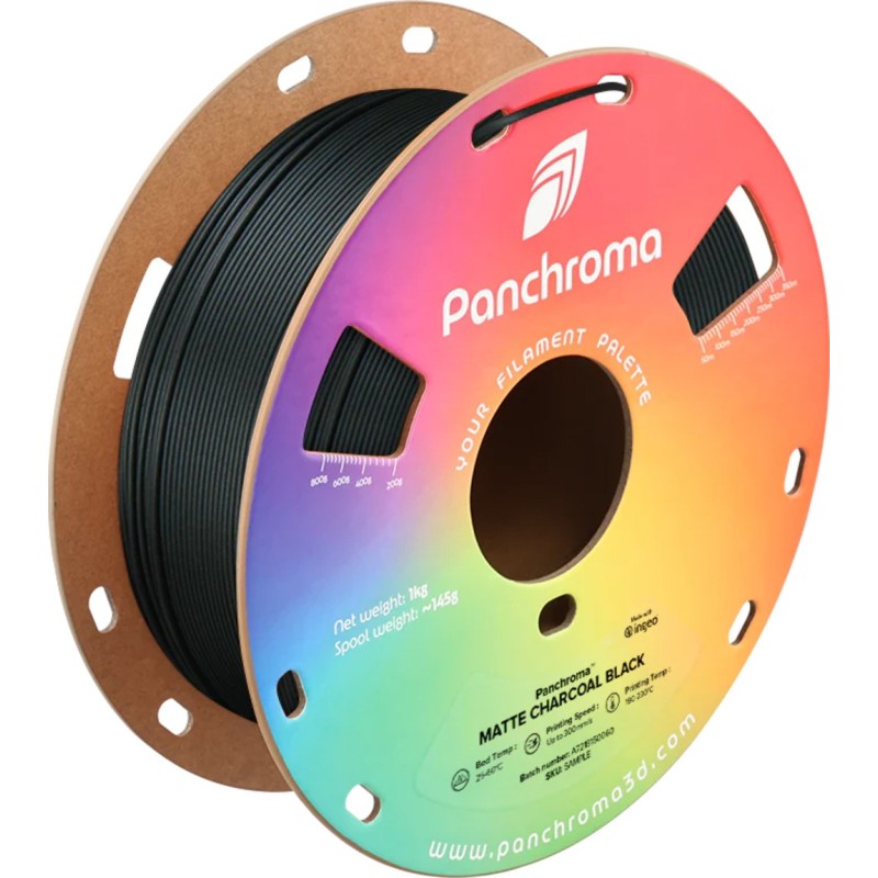 Polymaker Panchroma™ PLA Matte - Charcoal Black - 1.75mm - 1 Kg Polymaker Panchroma™ PLA Matte - Charcoal Black - 1.75mm - 1 Kg