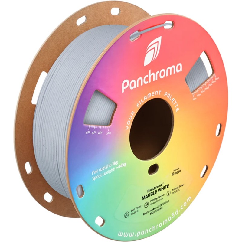 Polymaker Panchroma™ PLA Marble - Blanc - 1.75mm - 1 Kg Polymaker Panchroma™ PLA Marble - Blanc - 1.75mm - 1 Kg