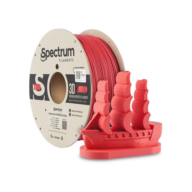 Spectrum - Pastello PLA - Holland Red - 1.75mm - 1Kg Spectrum - Pastello PLA - Holland Red - 1.75mm - 1Kg