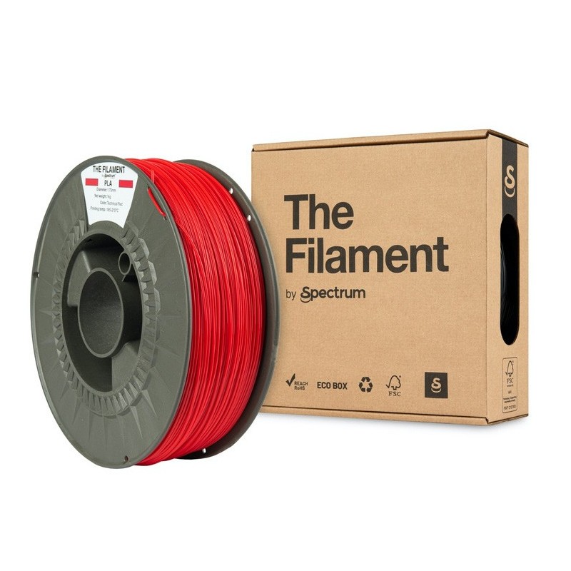 Spectrum - The Filament PLA - Technical Red - 1.75mm - 1Kg